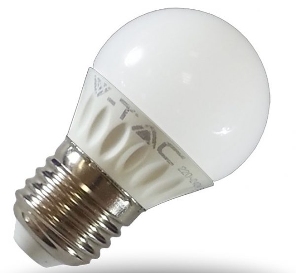V-TAC E27,kisgömb 4W~30W természetes vagy melegfehér LED égő
