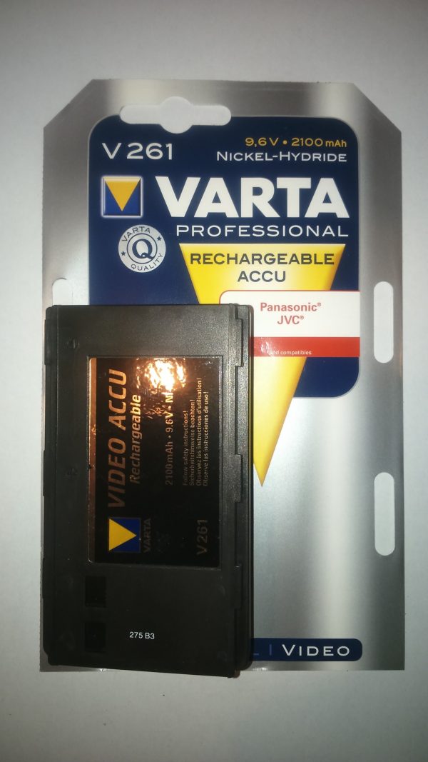 Varta V261 Panasonic,JVC kamerákhoz 9.6V 2100mAh Ni-MH