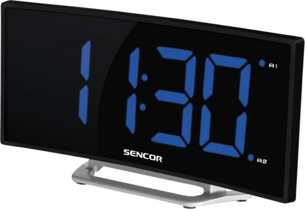 SENCOR SDC 120 ívelt kék kijelzős ébresztő óra